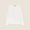 T-shirt thermo-douceur manches longues ecru femme