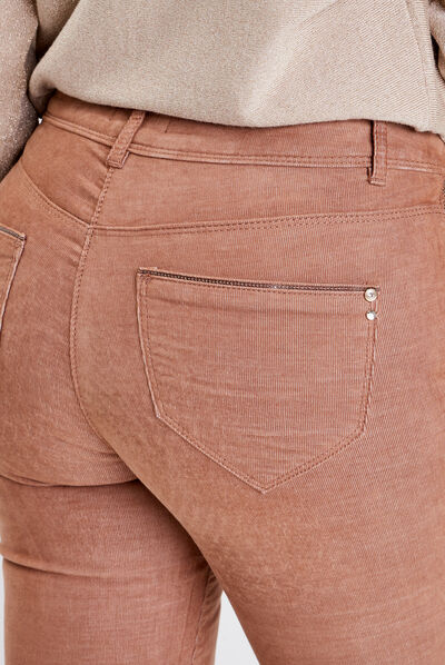 Pantalon bootcut marron femme