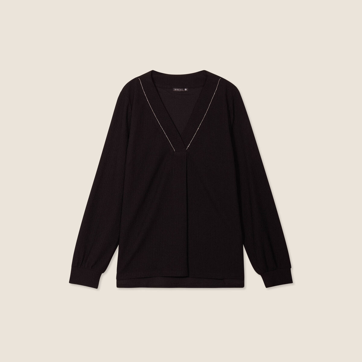 T-shirt manches longues noir femme