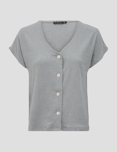 T-shirt manches courtes vert clair femme