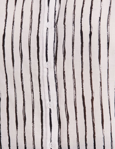 Chemise manches longues blanc femme
