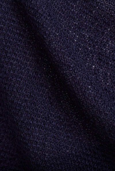 Gilet manches 3/4 bleu marine femme