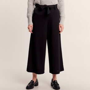 pantalon large ceinture noir femme Pantalon large ceinturé noir femme