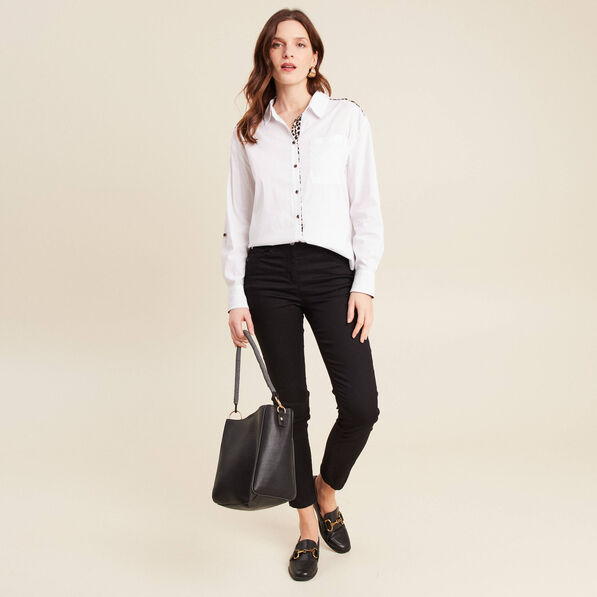 chemise manches longues ecru femme Chemise manches longues ecru femme