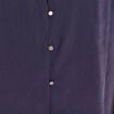 Blouse ample col v manches courtes bleu marine femme