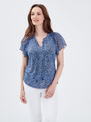 T shirt manches courtes blanc femme