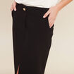 Jupe droite noir femme