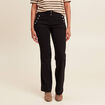 Pantalon bootcut à pont noir femme