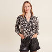 Blouse manches longues marron clair femme