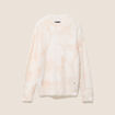 Pull col montant doux beige femme
