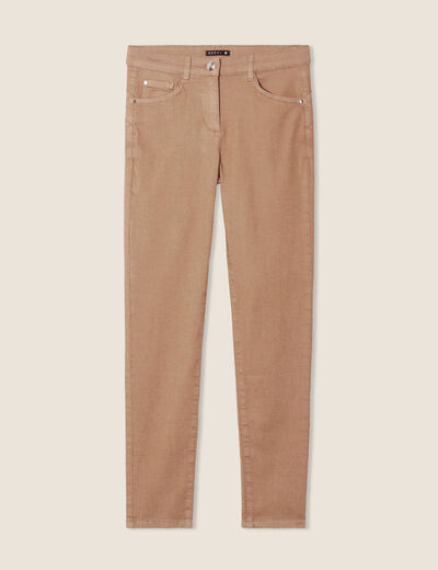 Pantalon magique Le L&eacute;ger coupe ajust&eacute;e marron femme