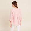 blouse fluide manches 3/4 rouge femme