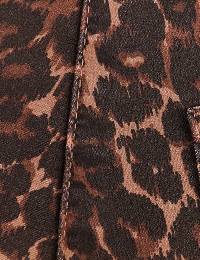 Pantalon magique Le L&eacute;ger coupe barrel marron cognac femme