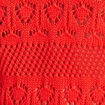 Polo d&eacute;tails ajour&eacute;s orange fonc&eacute; femme
