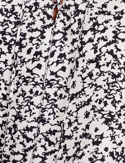 Blouse manches longues ecru femme
