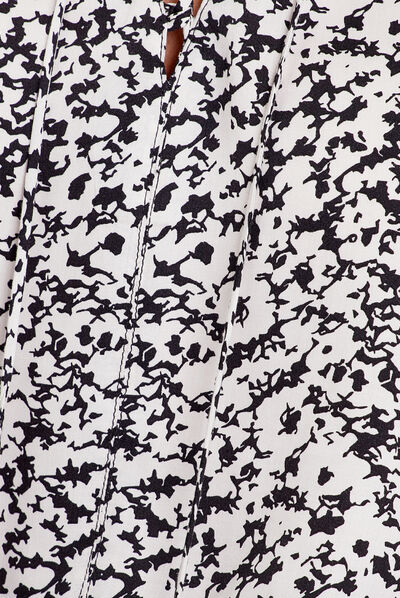 Blouse manches longues ecru femme