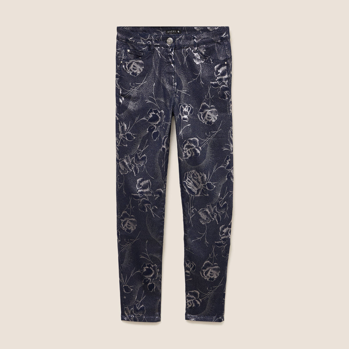 Pantalon magique Le L&eacute;ger enduit bleu femme