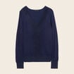 Pull manches longues bleu marine femme