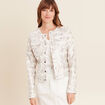 Veste réversible cintrée blanc femme