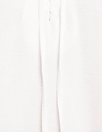 Blouse sans manches blanc femme