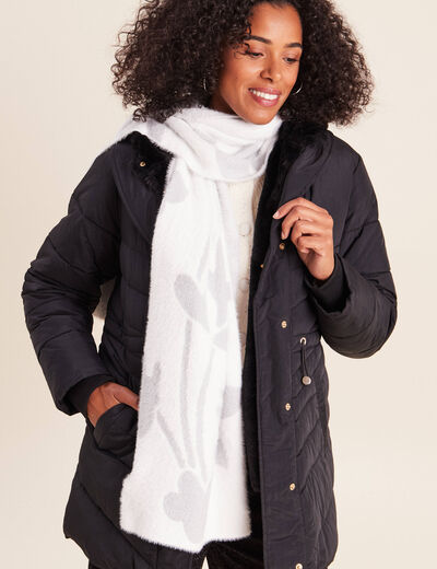 &Eacute;charpe fluide couleur argent femme