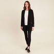 Gilet col ch&acirc;le noir femme