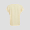 T-shirt manches courtes jaune clair femme