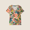 T-shirt manches courtes bleu ciel femme
