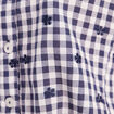 Chemise nou&eacute;e bleu femme