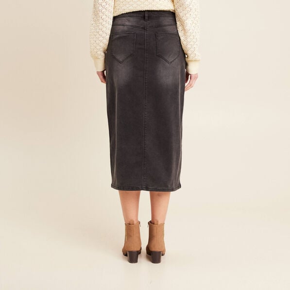 jupe crayon en jean denim gris femme Jupe crayon en jean denim gris femme