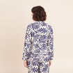 Veste manches longues doubl&eacute;e blanc femme