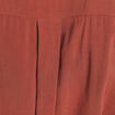 Robe droite col chemise manches courtes marron femme