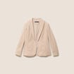 Veste tailleur velours sable femme