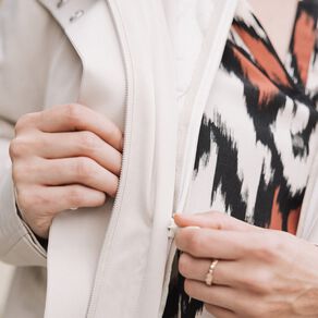 Parka à capuche sable femme