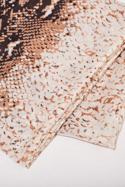 Foulard beige femme