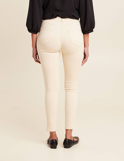 Pantalon magique Le L&eacute;ger coupe ajust&eacute;e ivoire femme