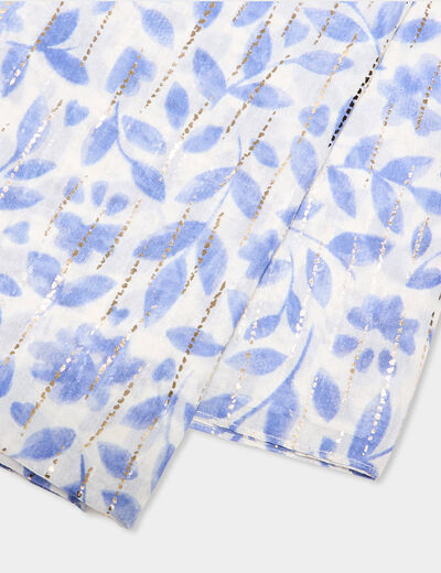 Foulard bleu ciel femme