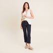Blouse sans manches ecru femme