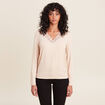 T-shirt thermo-douceur manches longues beige femme
