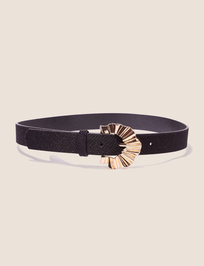 Ceinture velours noir femme
