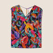 Blouse sans manches multicolore femme