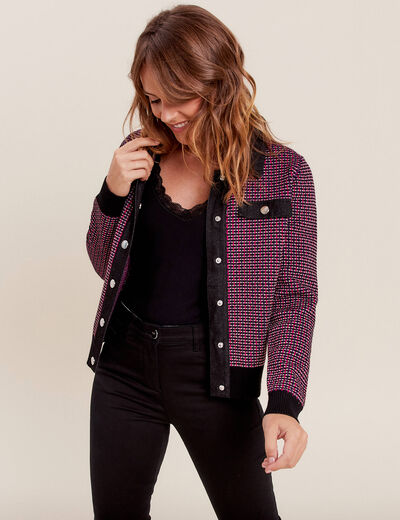 Gilet manches longues noir femme