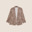 Veste esprit tailleur sable femme