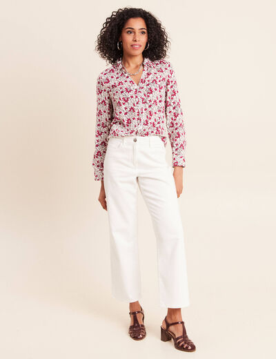 Chemise de nuit en flanelle à manches longues pour femmes taille plus, chemise de nuit douce et confortable pour l'hiver (rose, taille moyenne