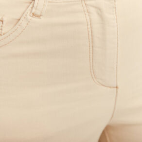 Pantalon léger taille standard 7/8ème ivoire femme