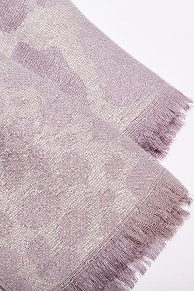 Foulard couleur argent femme