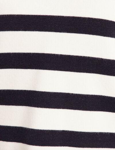 Pull manches longues blanc femme