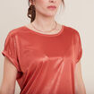 T-shirt manches courtes vieux rose femme