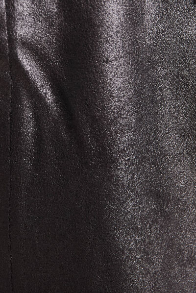 Veste esprit motard zippée noir femme