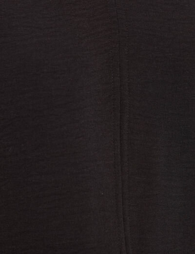 Blouse manches 3/4 noir femme